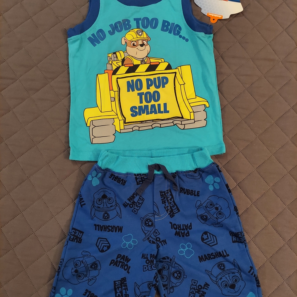 Nickelodeon Blue and Yellow Paw Patrol Kids Matching Set